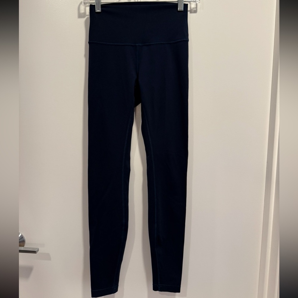 Lululemon align high rise pant 28” navy blue